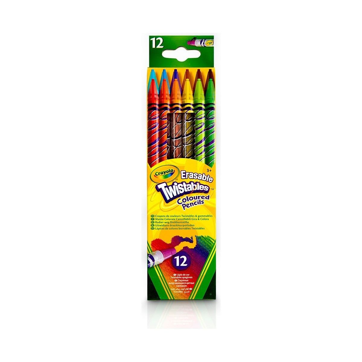 Crayola Erasable Twistables Colored Pencils, 12 Count