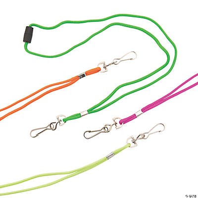 Nylon Neon Breakaway Lanyards 12/pk