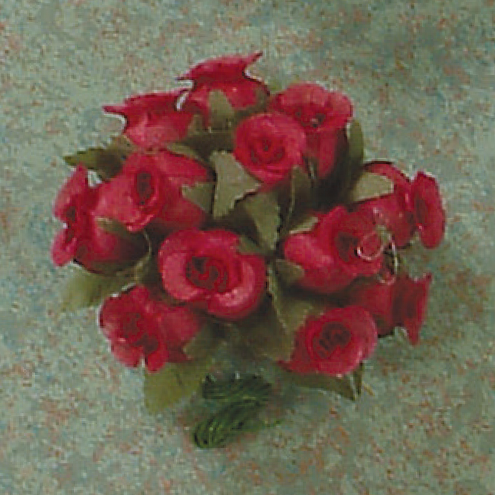 Poly Rose burgundy color 1/2" 144/pk