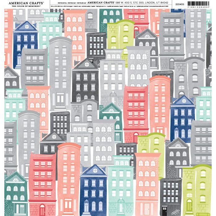 Open Stock- 12 X 12 - Patterned Paper - Single Sided - Seventh Avenue