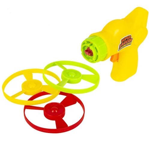Supersaucer Launcher Shooter Toy 4" 1/pc