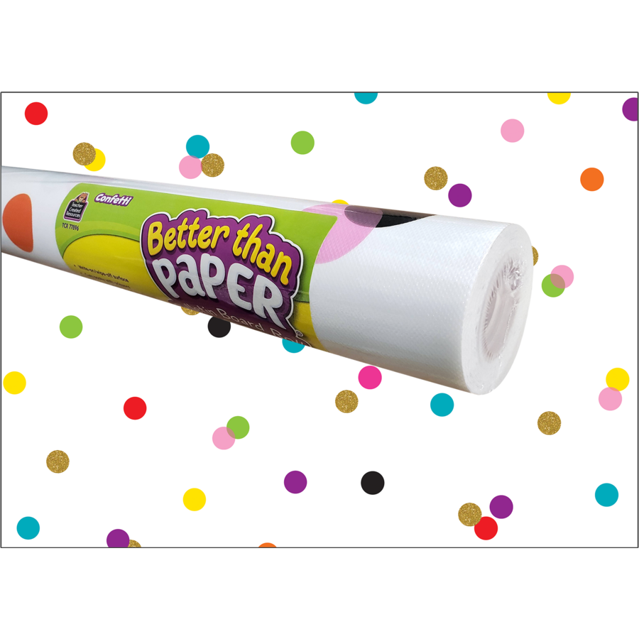 Better Than Paper Confetti On white Bulletin Board