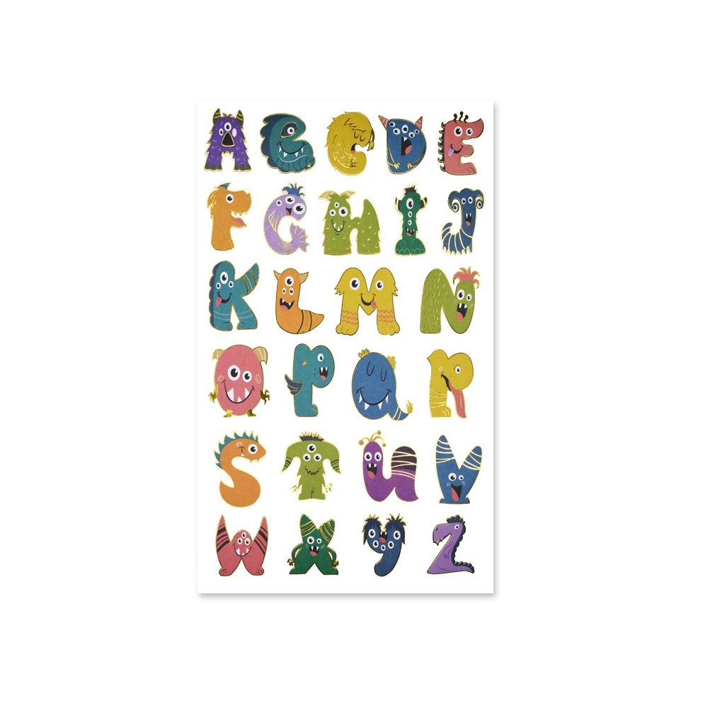 Paper Alphabet stickers (Monster Mash) 2 sheets (discontinued)