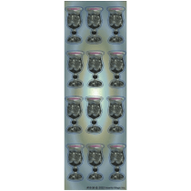 Kiddush die cut stickers 1.75" 6 sheets (small)