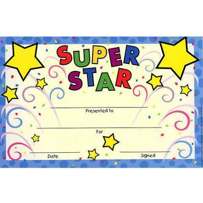 Star Celebration Recognition Awards 8 1/2" x 5 1/2" 36/pk