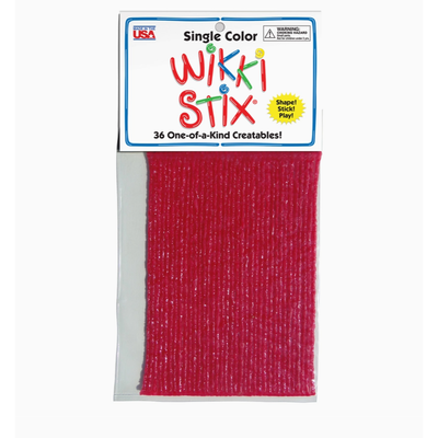 Wikki Stix Single Color Pak Red 6" 36/pk