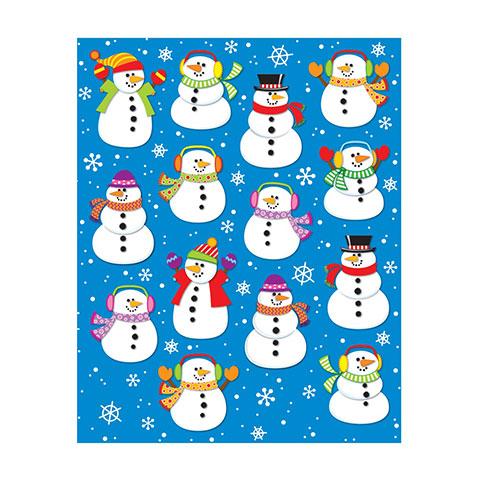 Stickers Snowman Shape 6/sheets