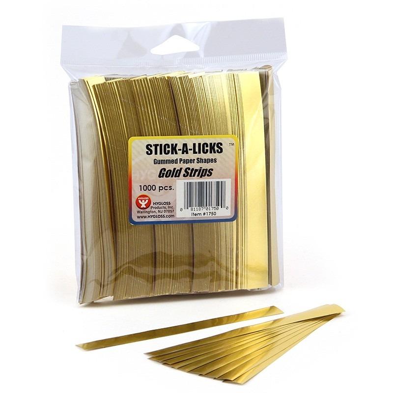 Stick A Lick Strips (1/2" X 5", Assorted, 1000/pk)