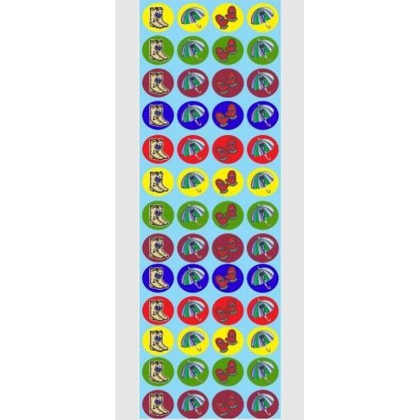 Winter dot stickers 25 sheets