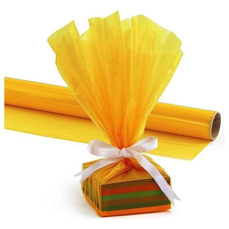 Cellophane Wrap (Orange, 40-Inch X 100 Ft)