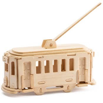 3D Wooden Puzzle Trolley