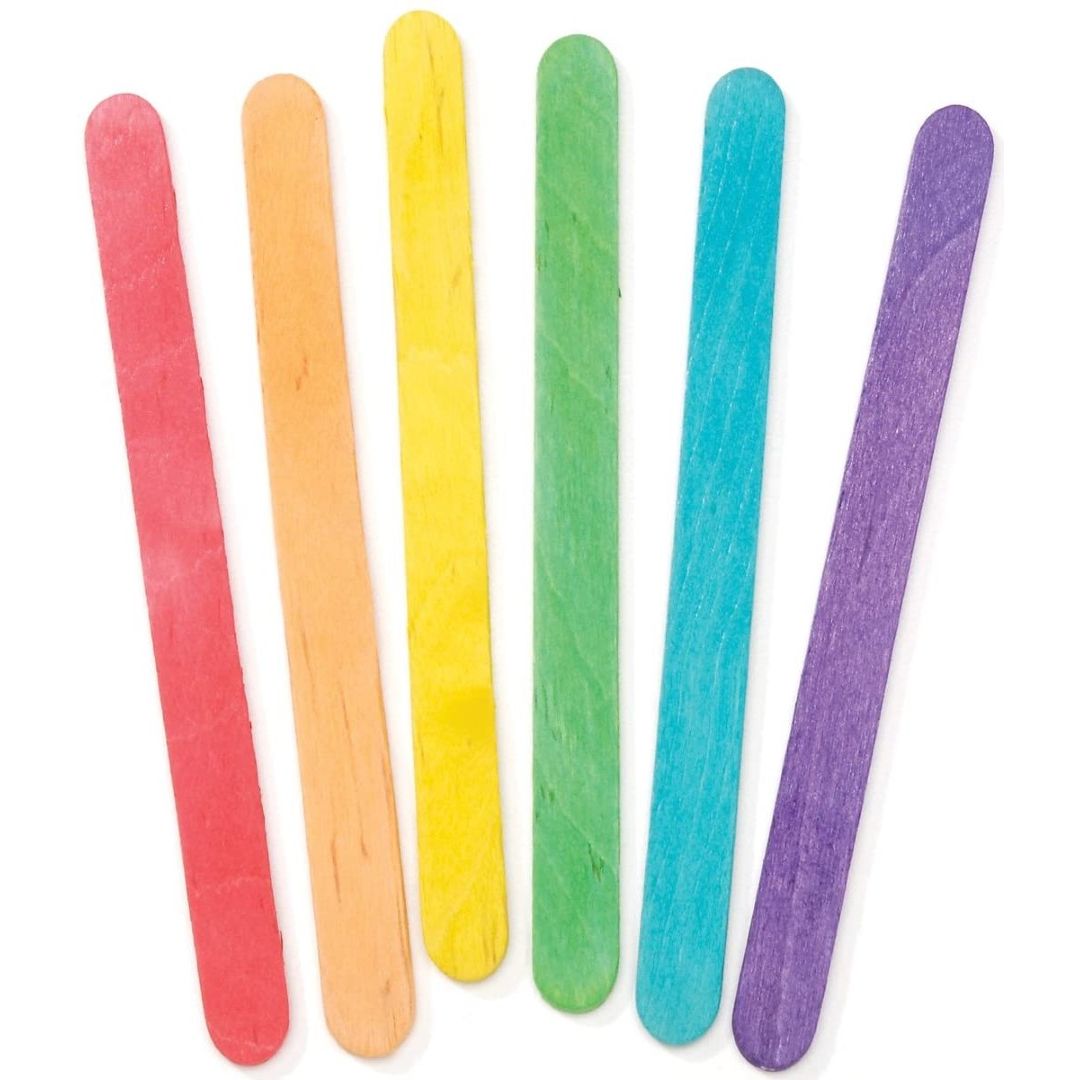 Craft Sticks Colored Regular Size 4 3/8" x 3/8" 500/pk