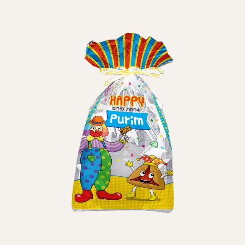Purim Mishloach Manos Cello Bag, Medium, 5" x 10", 20/pk