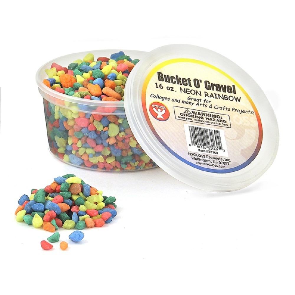Bucket O`Gravel 16.oz (Neon, Rainbow)