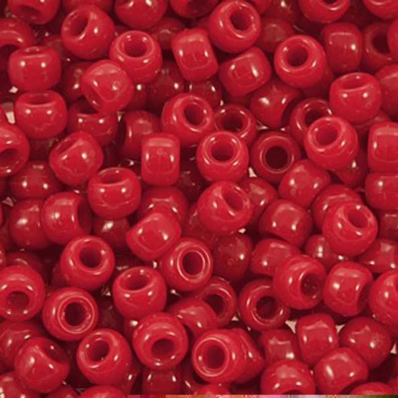 Pony Beads 6 x 9mm (Purple, 900-1000 Pcs)
