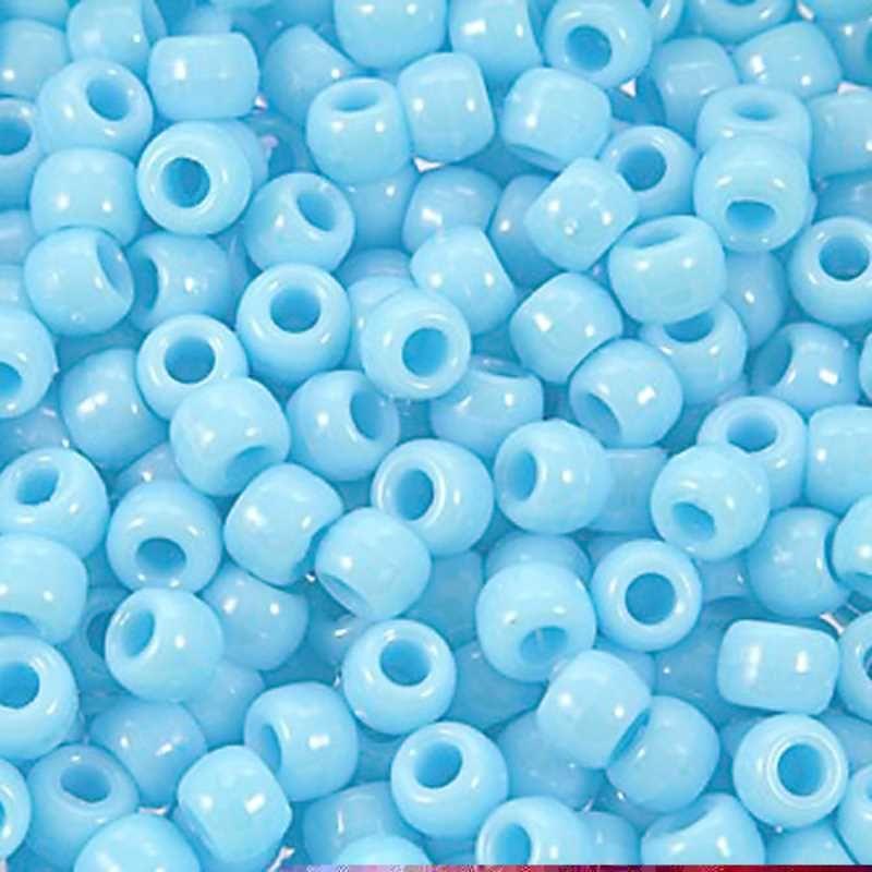 Pony Beads 6 x 9mm (Purple, 900-1000 Pcs)