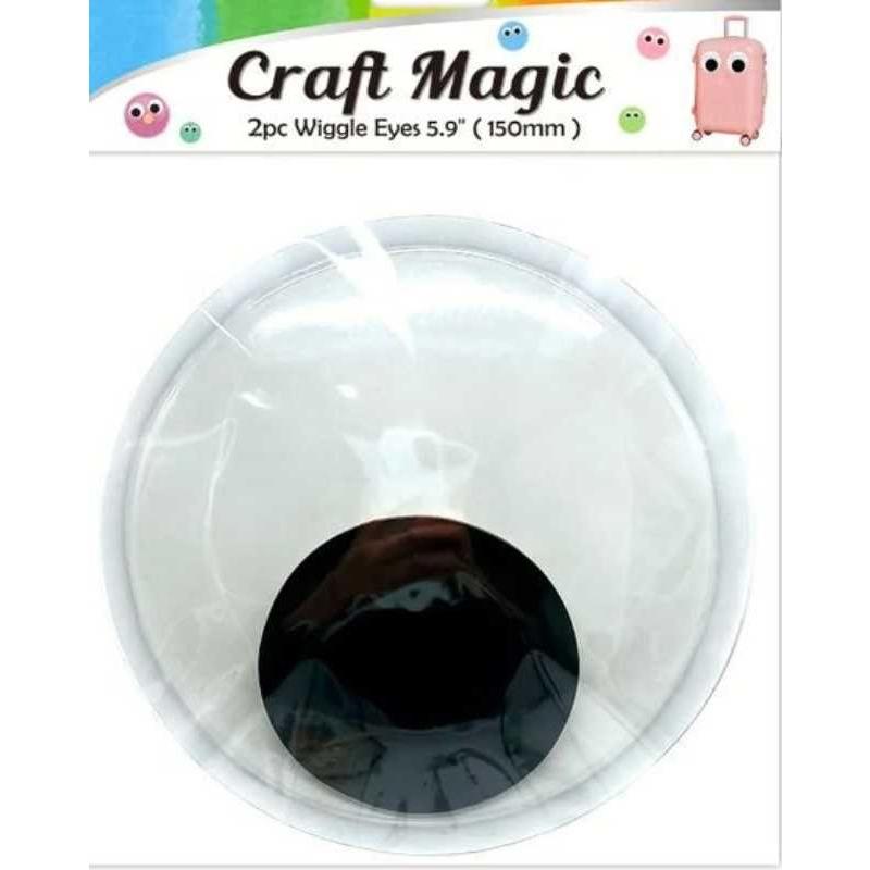 Paste On Wiggle Eyes (5.9", 2/pk)