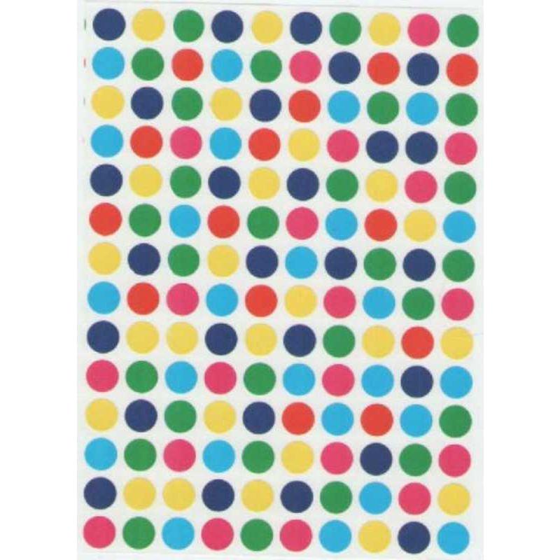 Color Coding Dot Sticker (Assorted Colors, 3/4", 25)