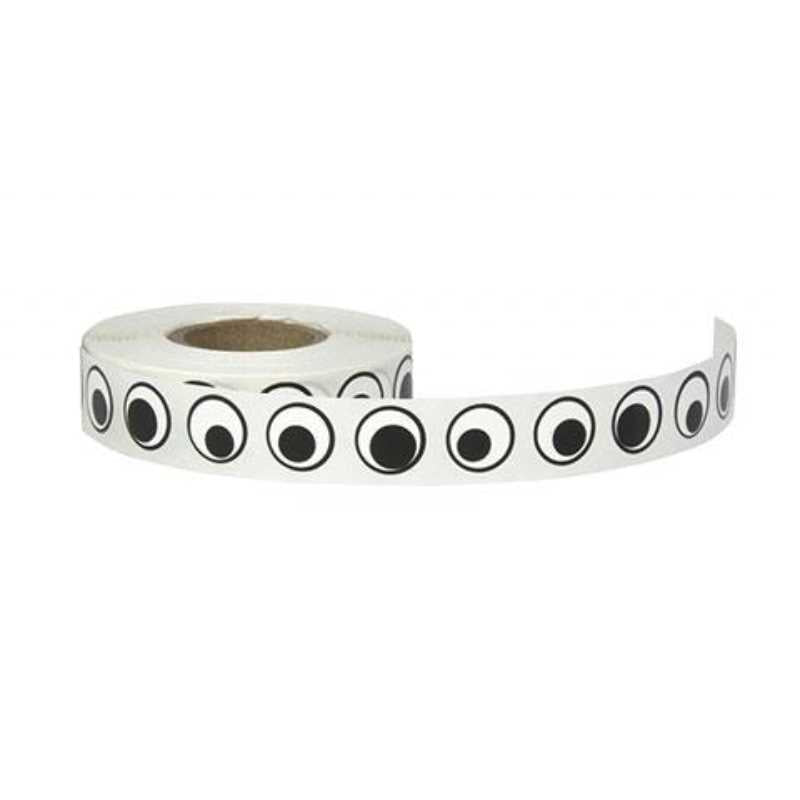 Stickers Wiggle Eyes 0.5" 1000/pk