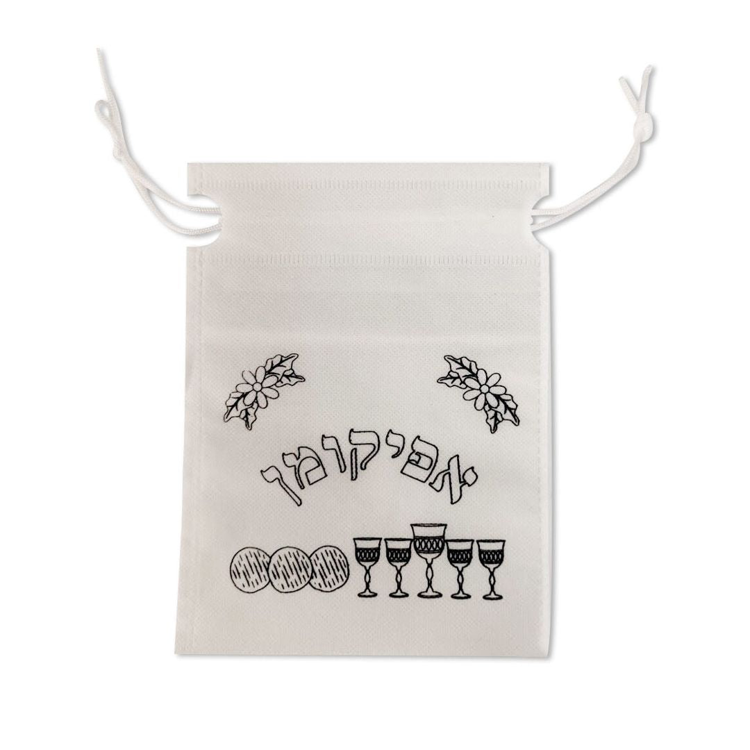 Afikomen Holder Drawstring DIY non-woven bag 7"x9" 10/pk