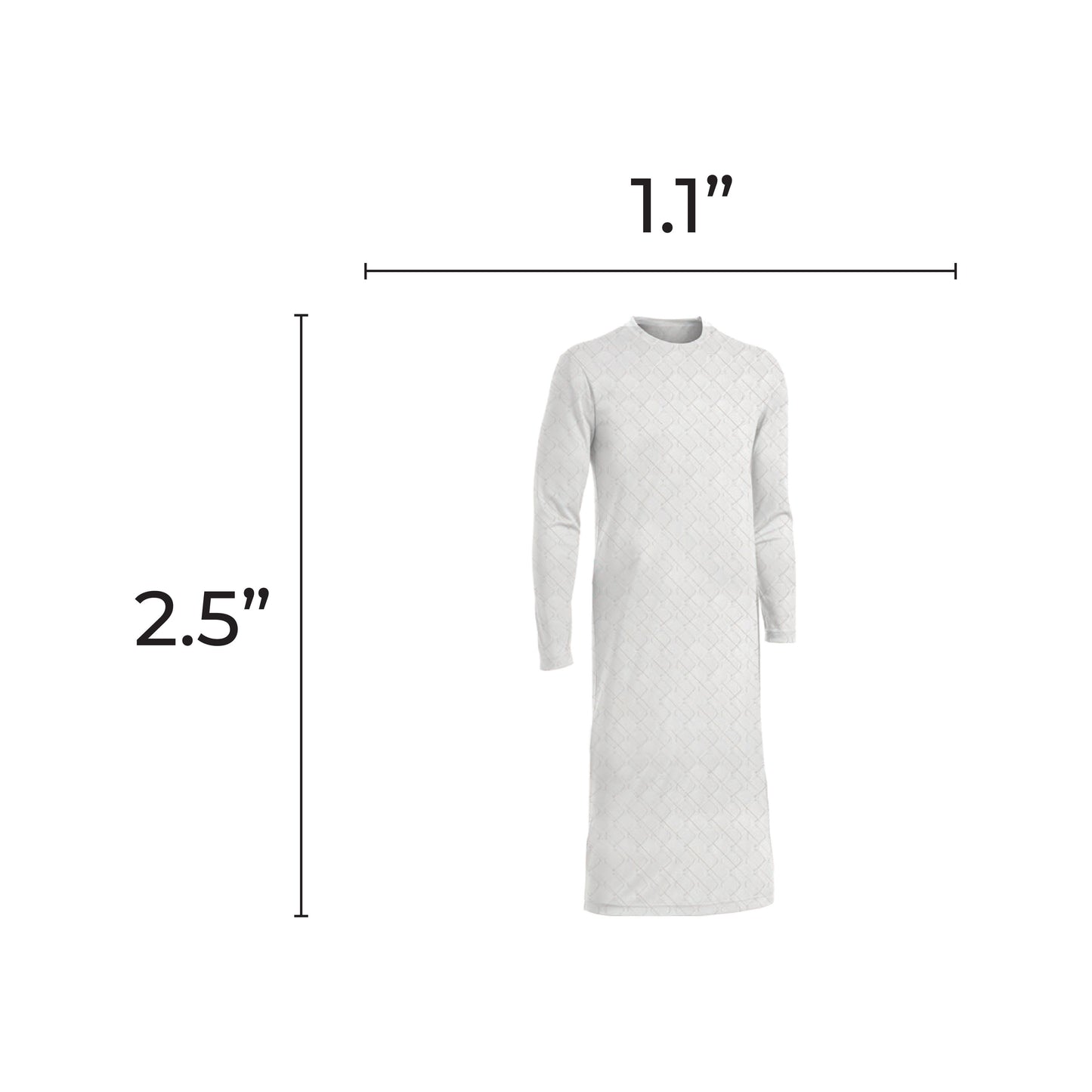 Cohen White Shirt Cutouts 2.5" 20 pieces