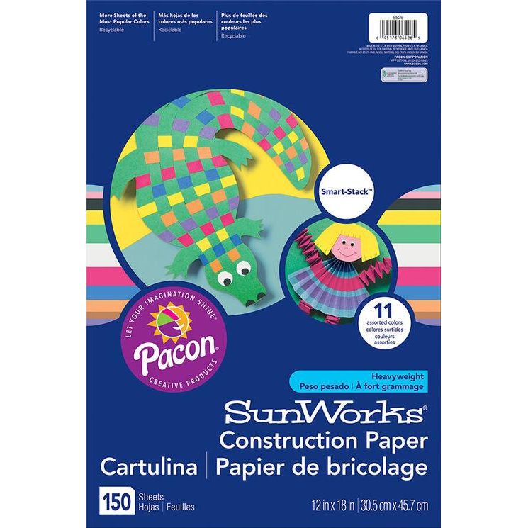 Construction Paper 9"x12" (50 Pack, Yellow)