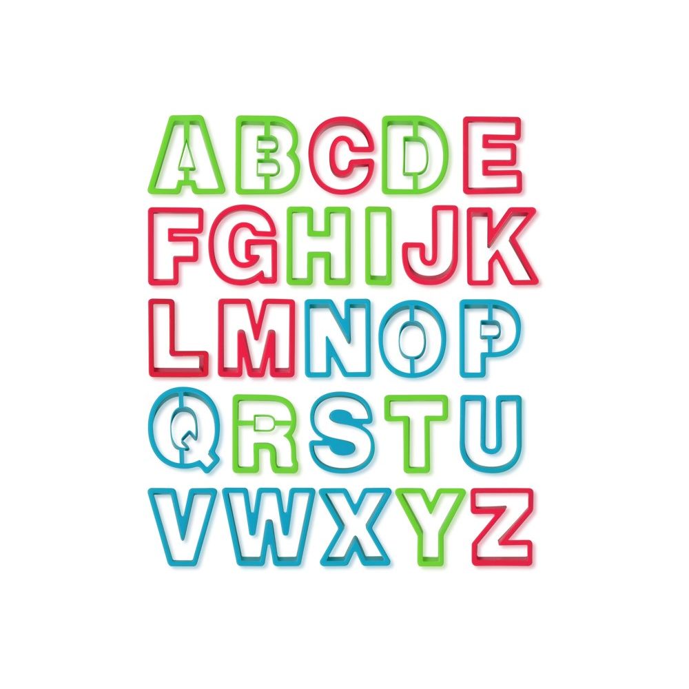 Clay-Dough Tools, Alphabet Cutters x26 A-Z (Discontinued)