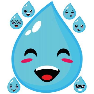 emoji raindrop Centerpiece 24x28