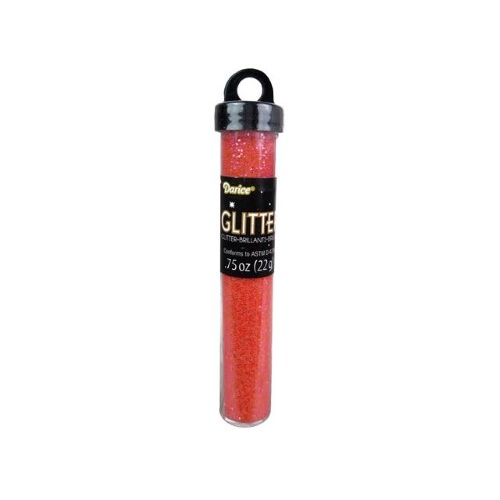Darice® Neon Craft Glitter - Orange - 22 Grams (Closeout)