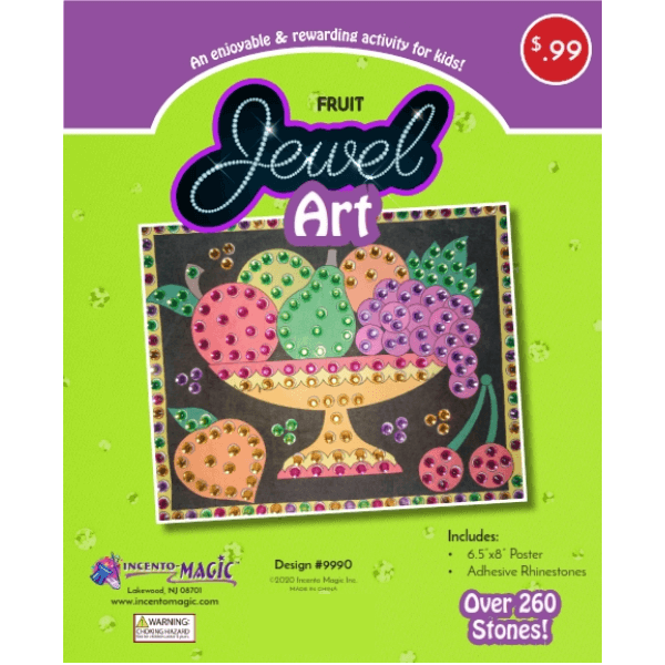 Jewel Art Fruit Bowl 6" x 9"