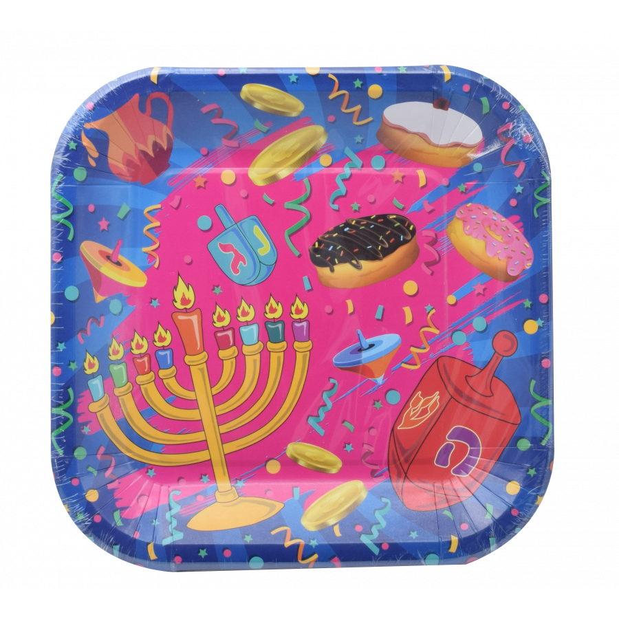 Chanuka Paper Plates 9" 10/pk