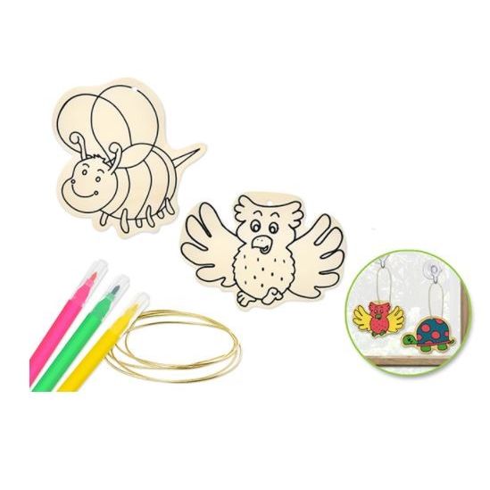 DIY Wood Flying Friends Ornament Kit With Mini Markers