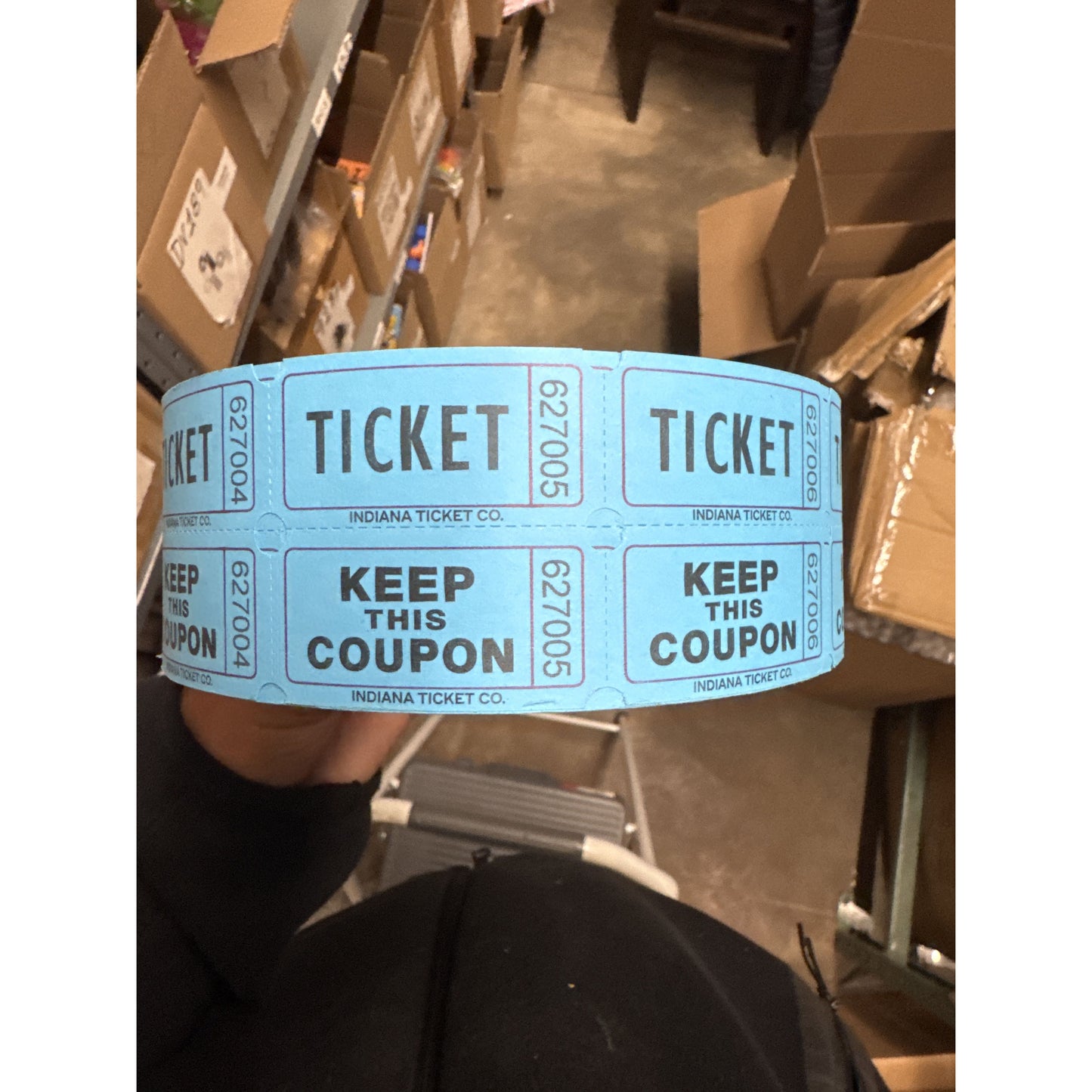 Roll Tickets (double, Green) 2000 sets per roll
