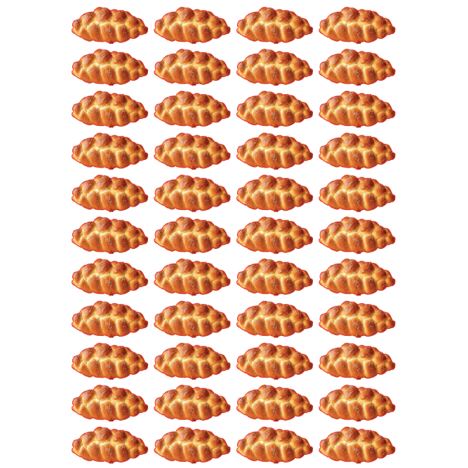 Challah Stickers 1" Die Cut Color Print 10/pk