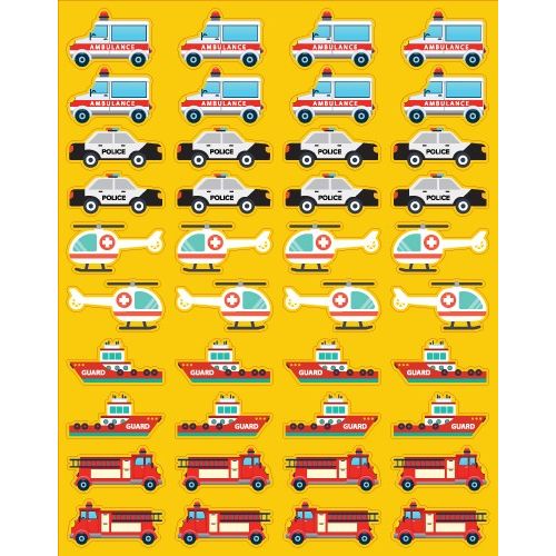 Emergency Vehicle Stickers 6/sheets