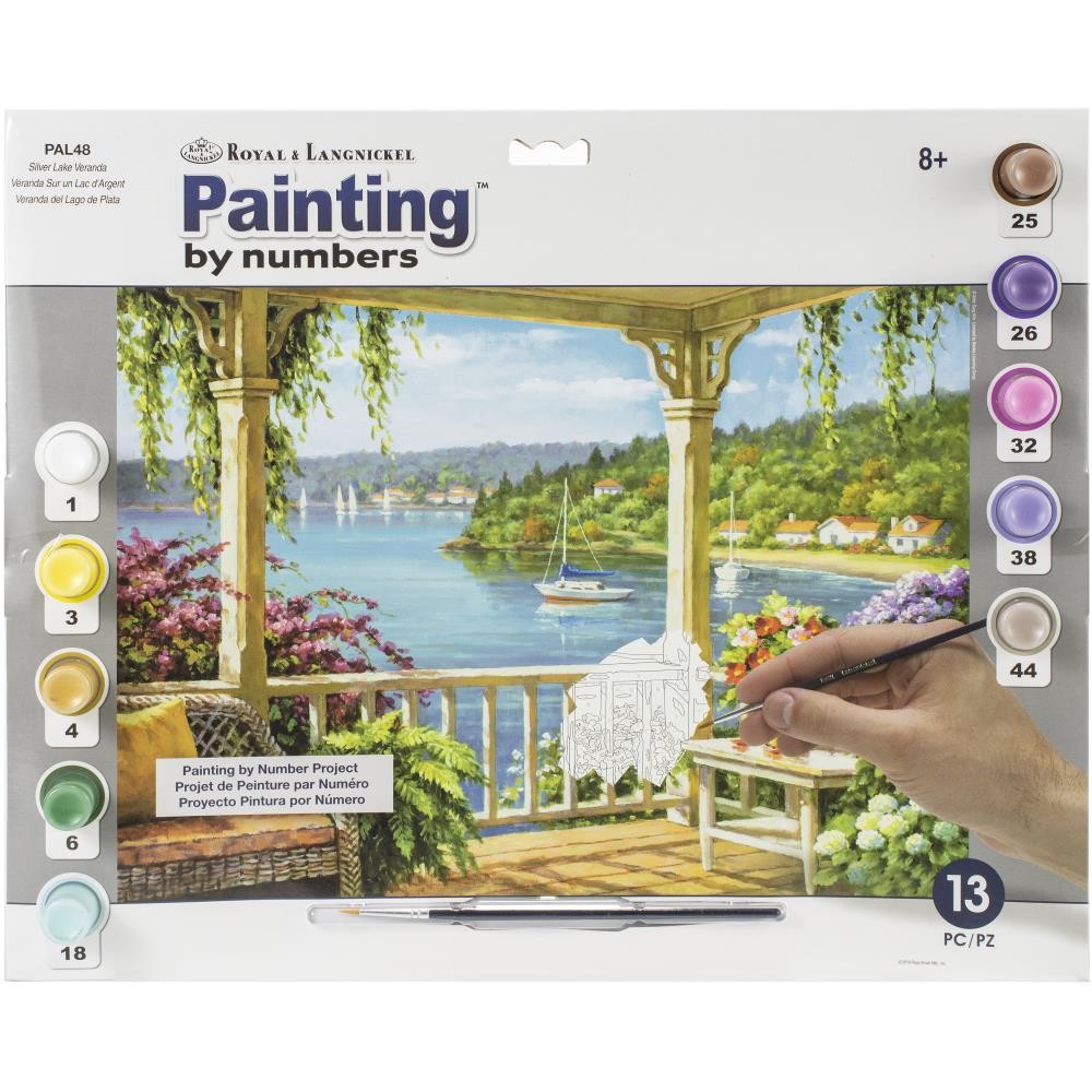 Paint By Number-Silver Lake Veranda 15 " x 11 1/4"