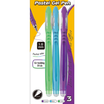 Gel Pen 3pc pastel