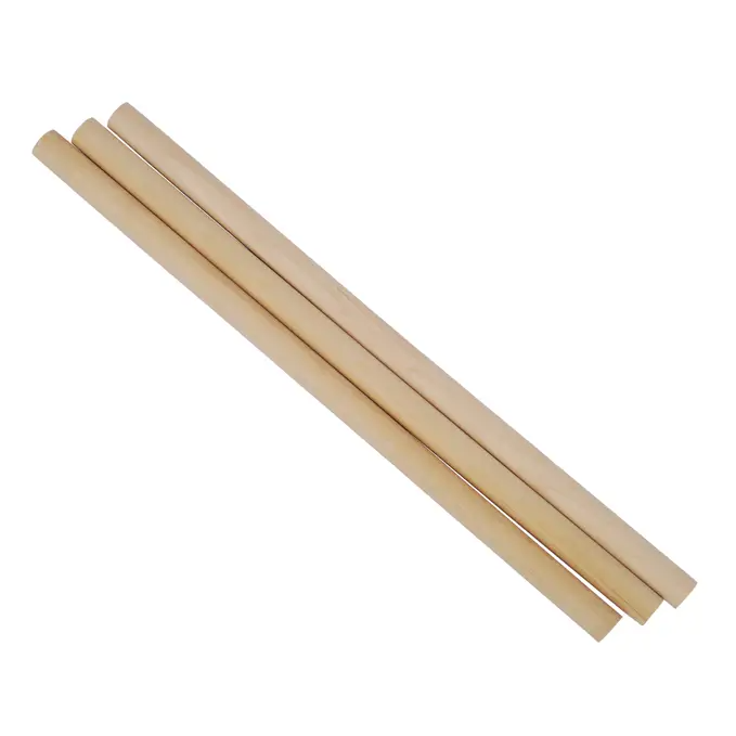 Wooden Dowel Sticks 12" x 0.5" 3/pk