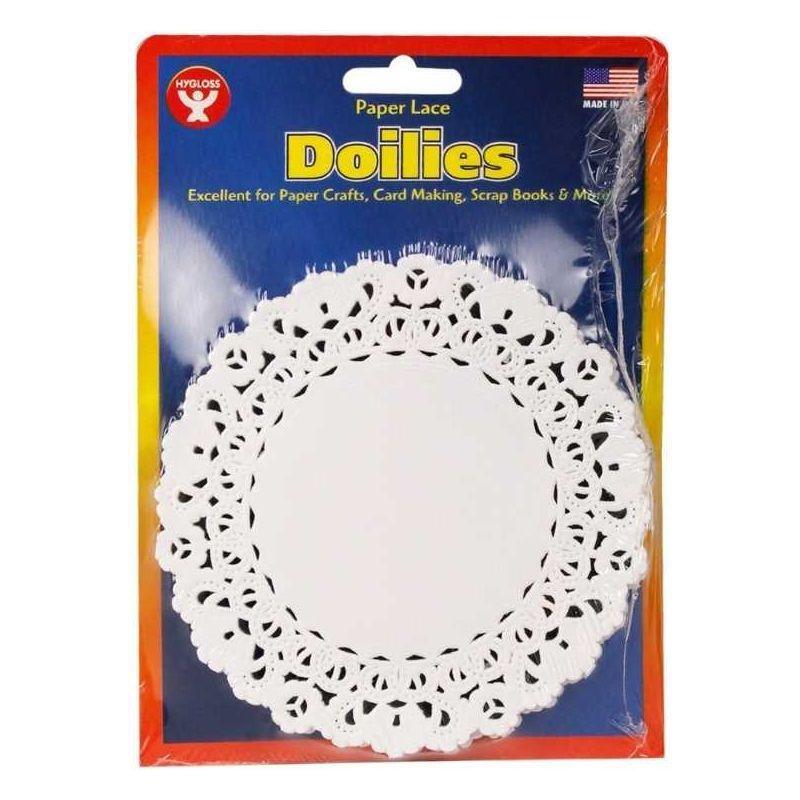 Round Paper Lace Doilies (White, 4", 100 Pack)