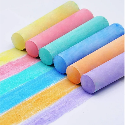 Jumbo Colored Chalk Bucket 12/pk