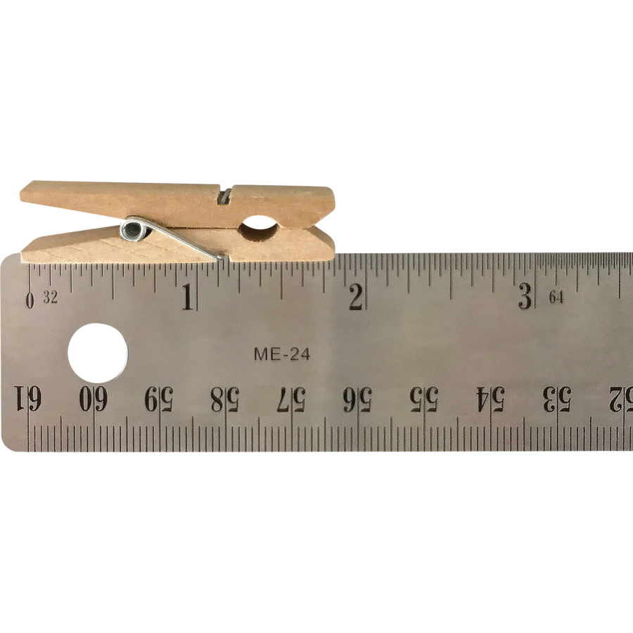 Jumbo Wooden Clothespins 1 3/4" x 3/8" 50/pk (Natural)