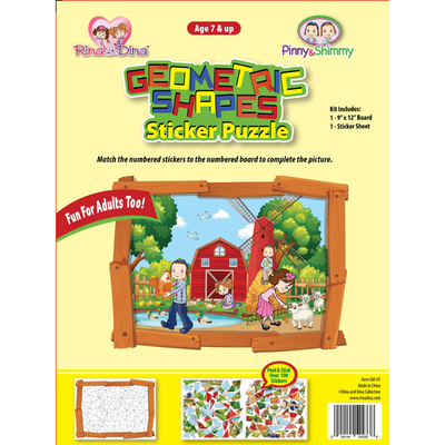Geometric Shape Sticker Puzzle Farm