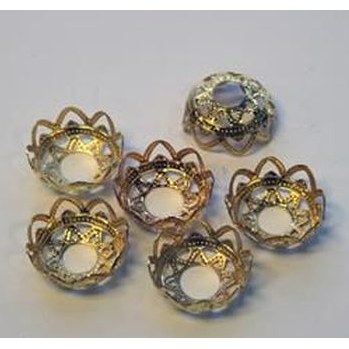 Gold Menorah Candle Base 45/pk