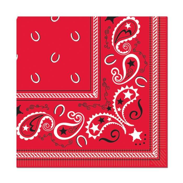 Bandana Luncheon Napkins 16/pk