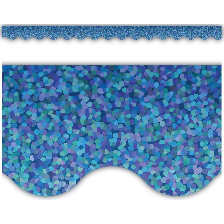 Blue Sparkle Trimmers 2 3/16" x 35" 12/pk