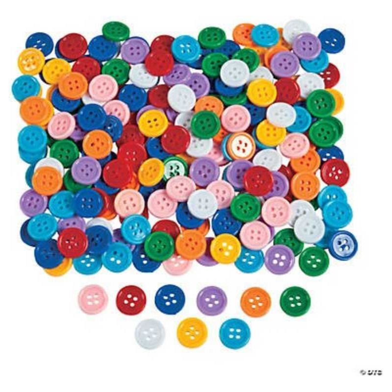 Self adhesive plastic buttons 1lb Approx 800/pcs 5/8"