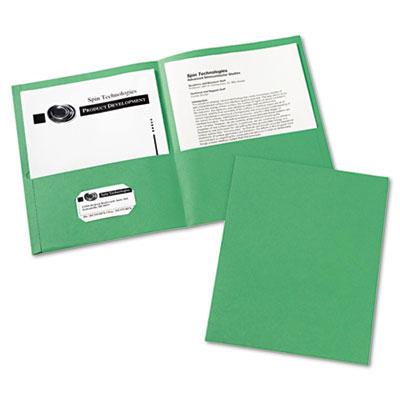 Two Pocket Paper Folders (Assorted, 100 Pack)