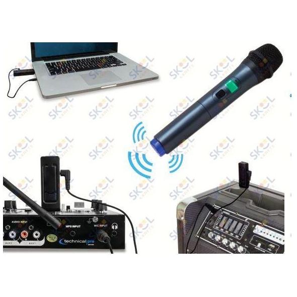 Professional UHF Wireless Handheld Microphone With USB Powered Receiver