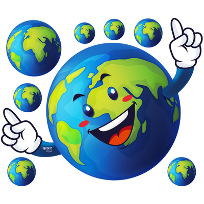 Happy globe CENTERPIECE 24x28