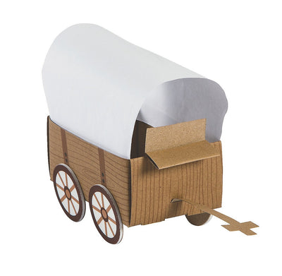 3D Western Covered Wagon Craft Kit 7 3/4" x 5 1/2" - Makes 12